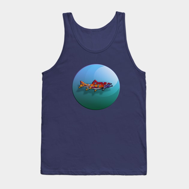 Turquoise Trout Tank Top by MikaelJenei